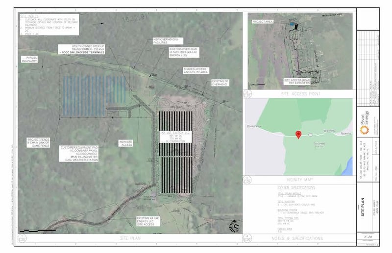 Ka Lae Solar Farm Site Plan